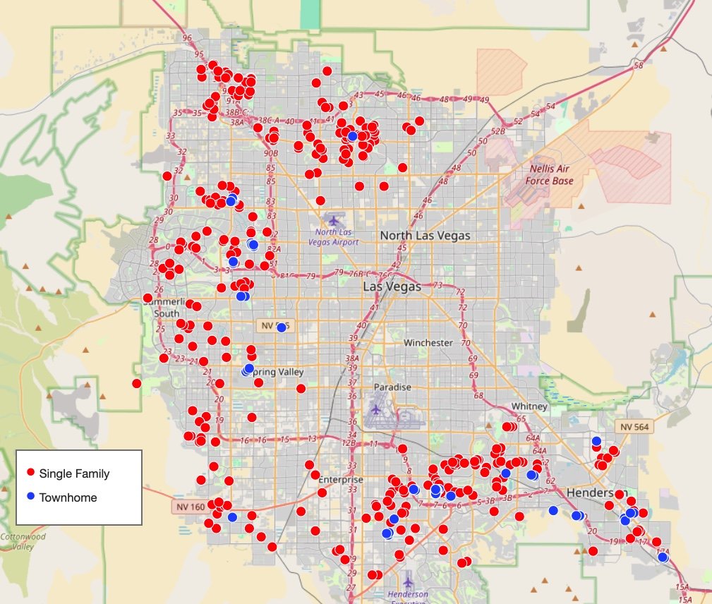 Map of Fernwood client property locations